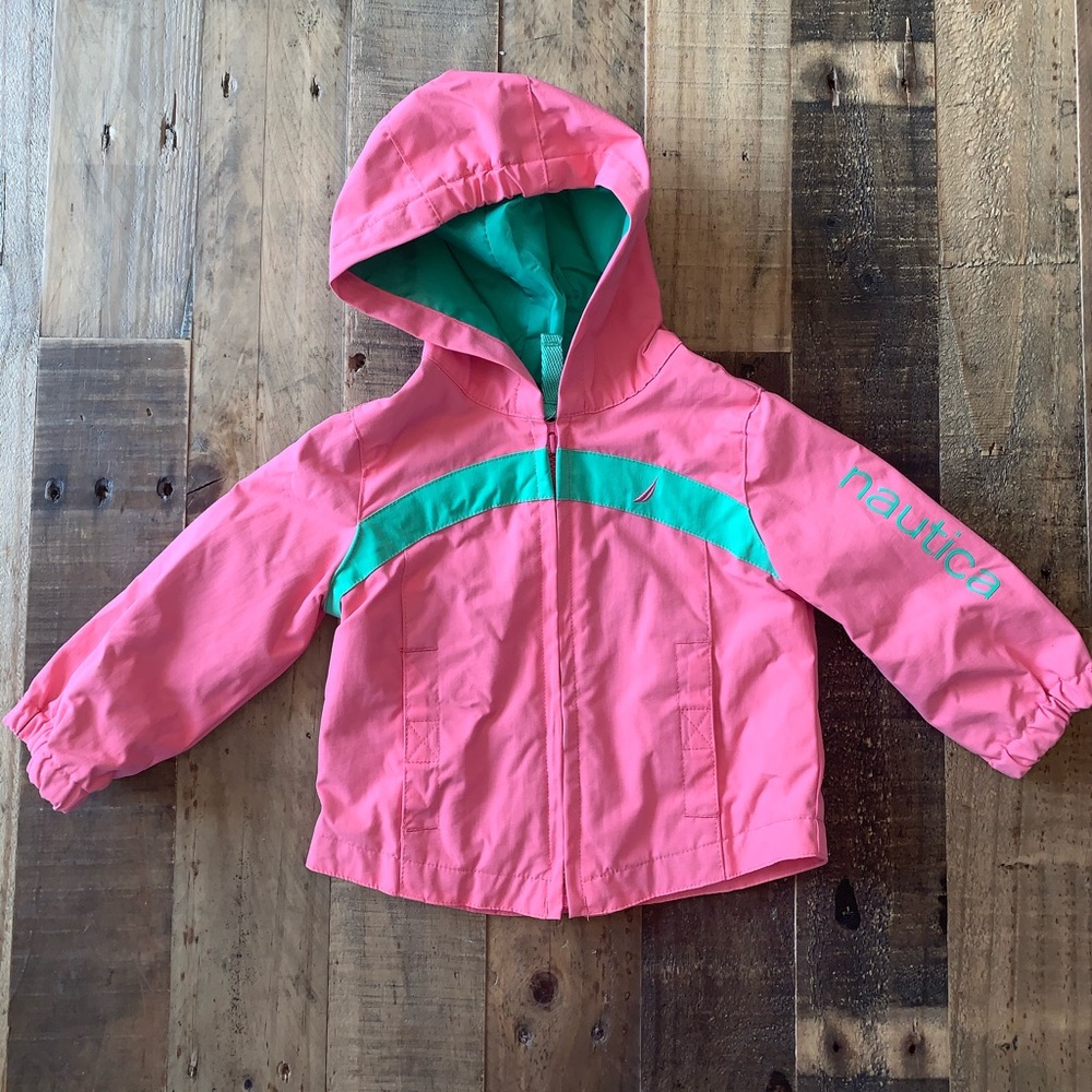 $15 / Like-New Pink Nautica Rain Jacket (3-6 M)